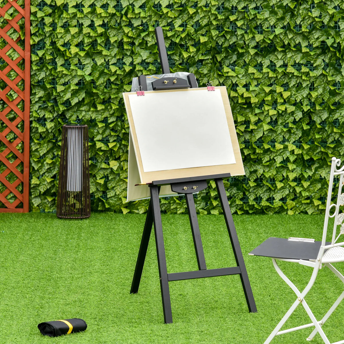 55" Pine Wood Painting Easel Stand, Adjustable Folding Art Easel, Black Dress Form & Mannequins at Gallery Canada
