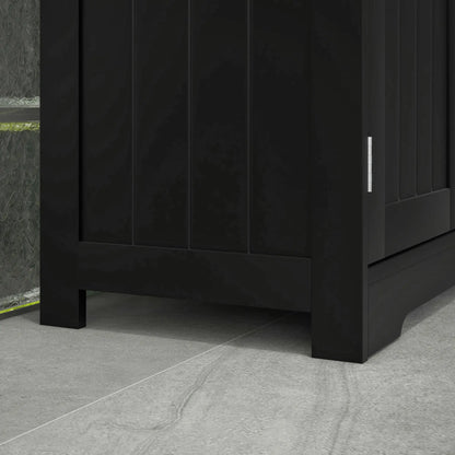 Bathroom Storage Cabinet, 2 Drawers, Adjustable Shelf, Black Bathroom Cabinets at Gallery Canada