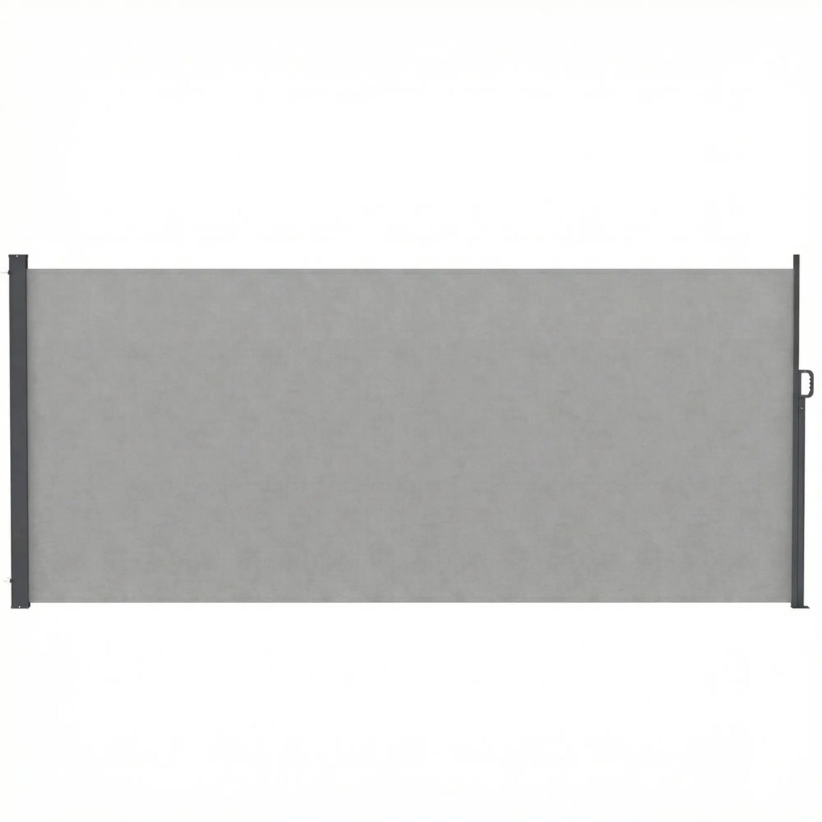 Retractable Side Awning, 165" x 73", Water-Resistant, UV 50+, Light Grey Side Awnings Light Grey at Gallery Canada