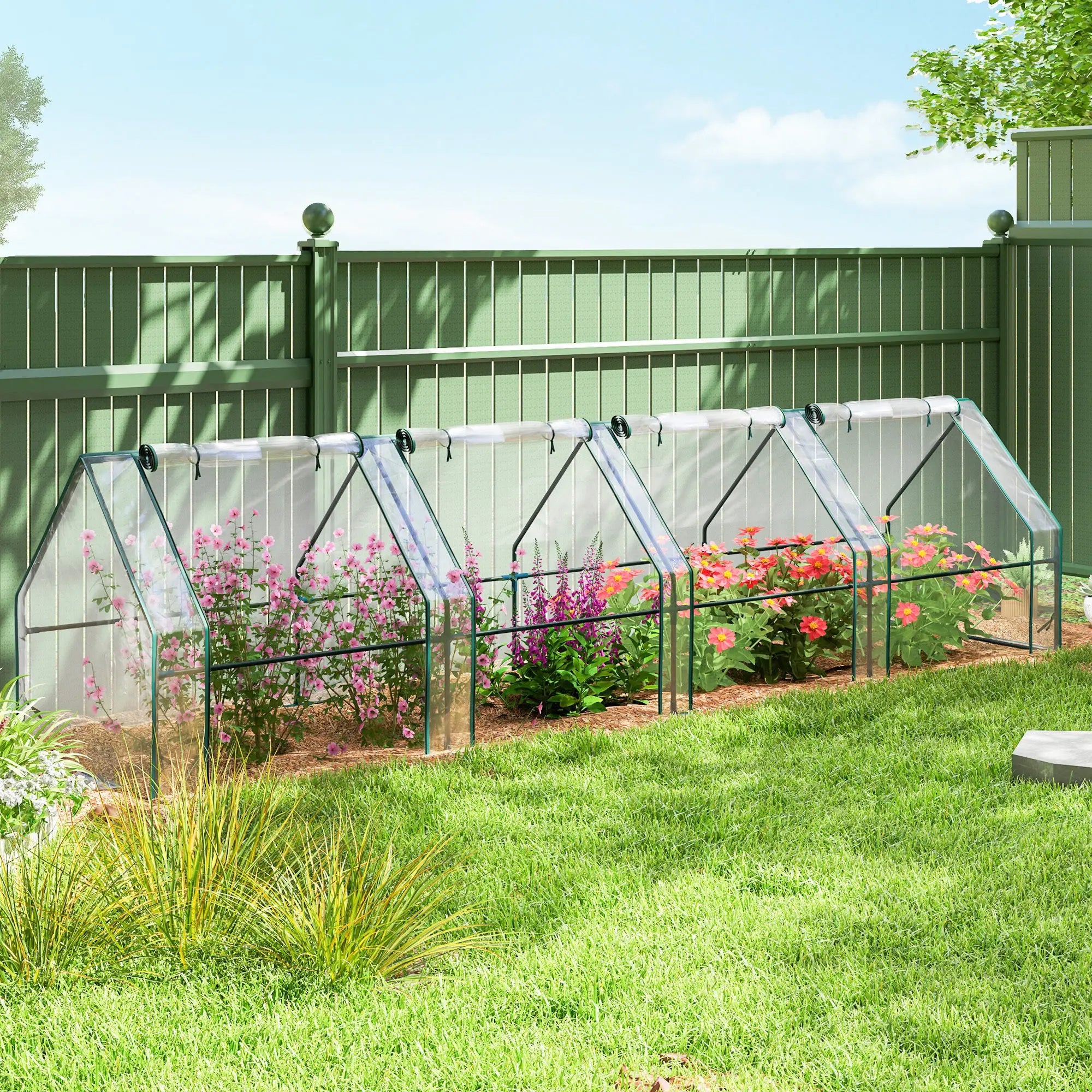 Portable Mini Greenhouse, Growing Tent, w/ Zippered Doors, Clear Greenhouses at Gallery Canada