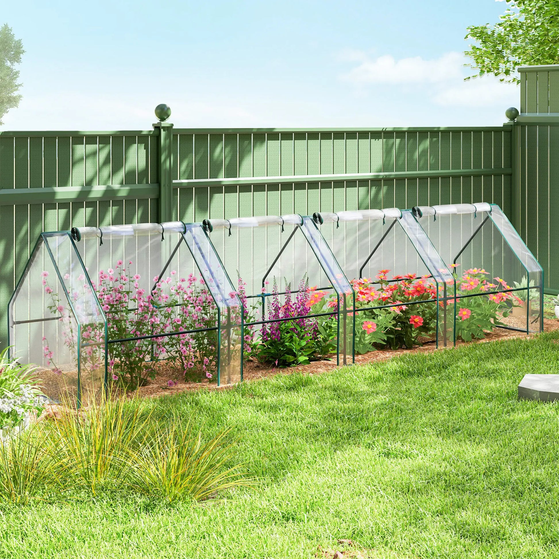 Portable Mini Greenhouse, Growing Tent, w/ Zippered Doors, Clear Greenhouses at Gallery Canada