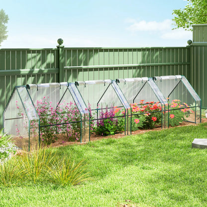 Portable Mini Greenhouse, Growing Tent, w/ Zippered Doors, Clear Greenhouses at Gallery Canada