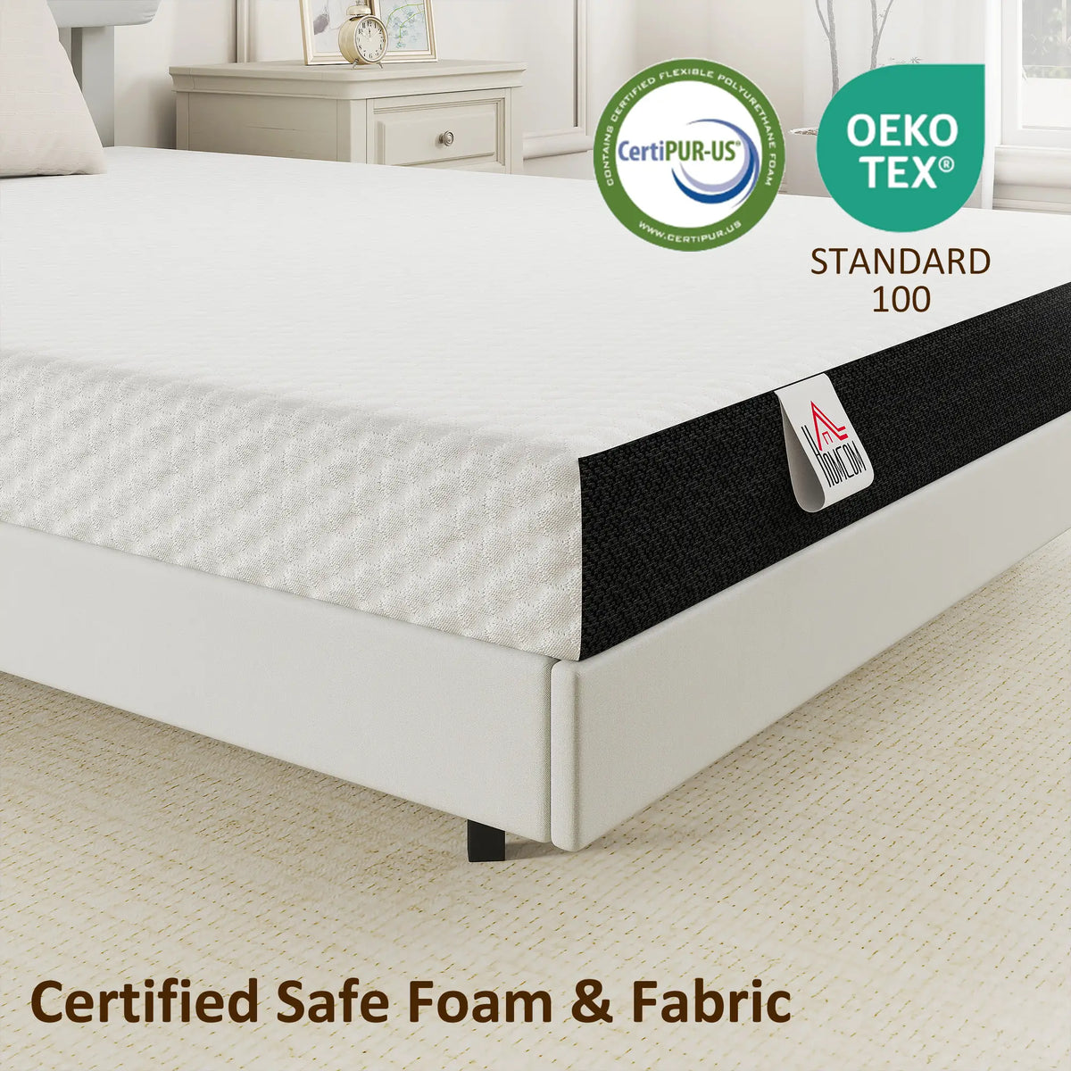 Twin 6 Inch Memory Foam Mattress, Medium Firm, CertiPUR-US