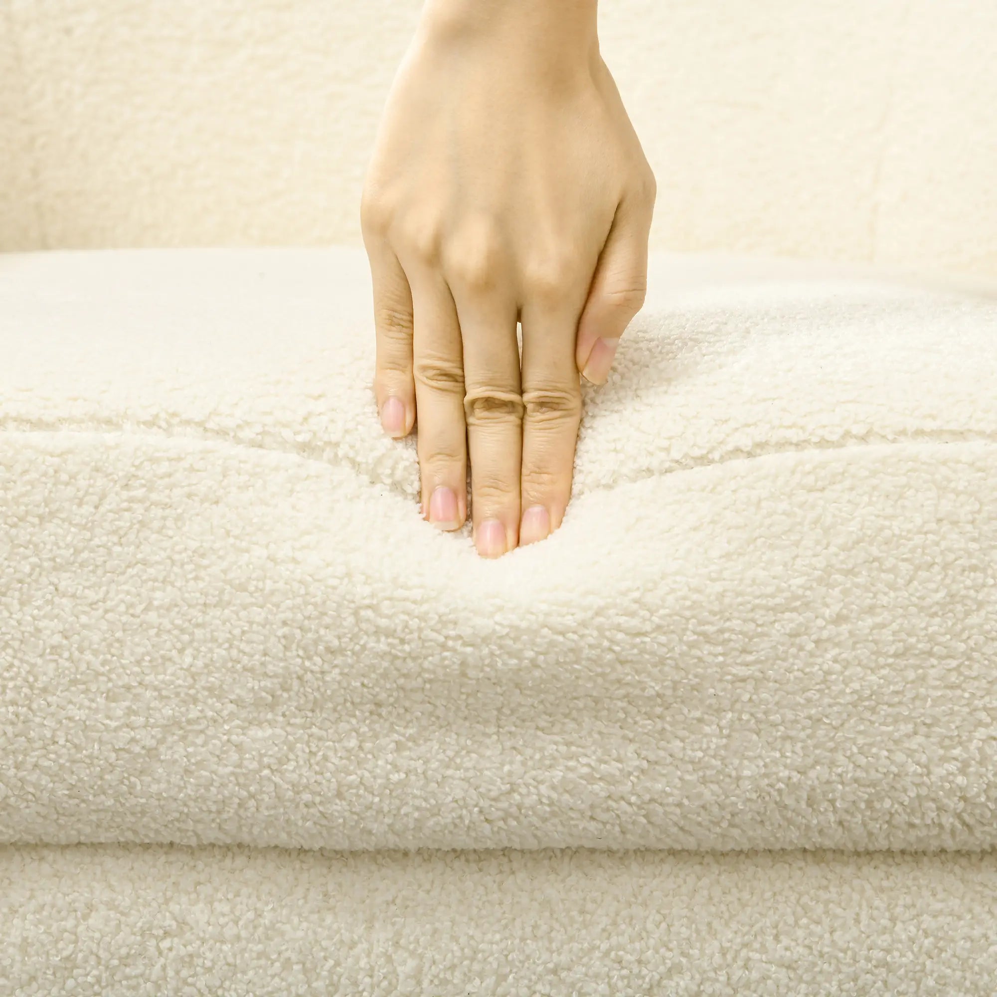 Barrel Accent Chair, Detachable Headrest, Modern Armchair, Cream White Accent Chairs at Gallery Canada