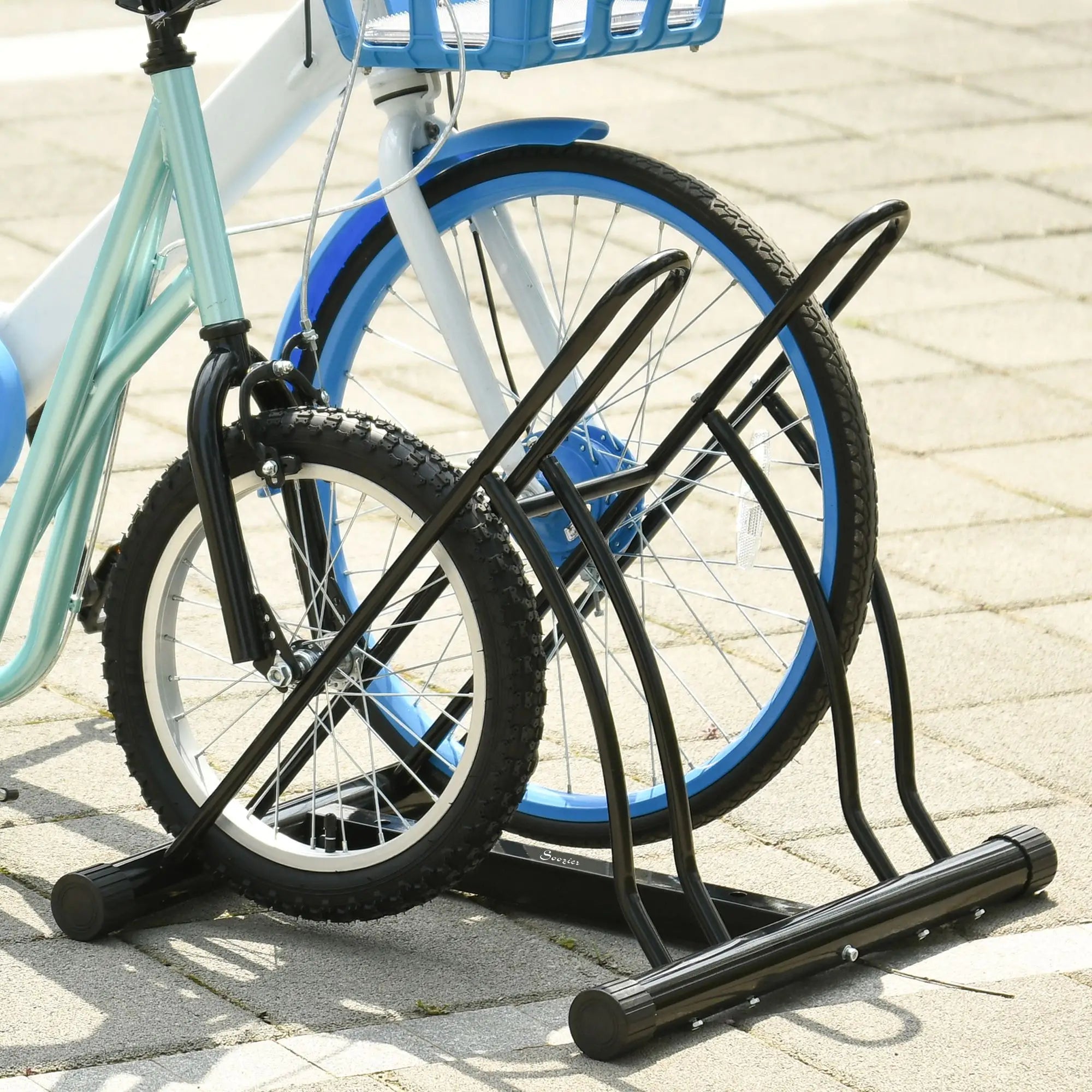 2 Bike Rack Floor Stand, Indoor Outdoor Bike Storage Holder Bike Parking Stands at Gallery Canada