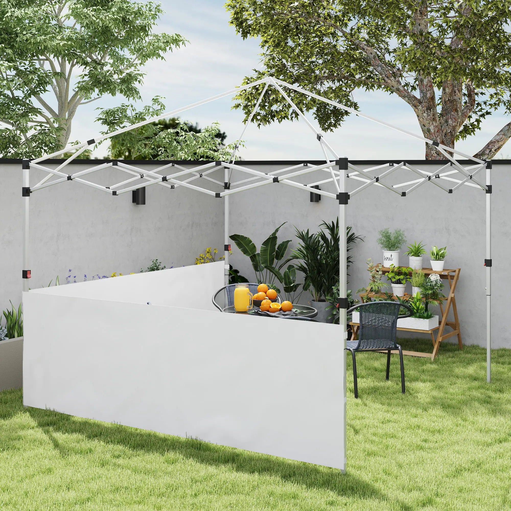 Canopy Sidewalls, 10' x 10' or 10' x 20', 2 PCS, White Gazebo Sidewalls at Gallery Canada