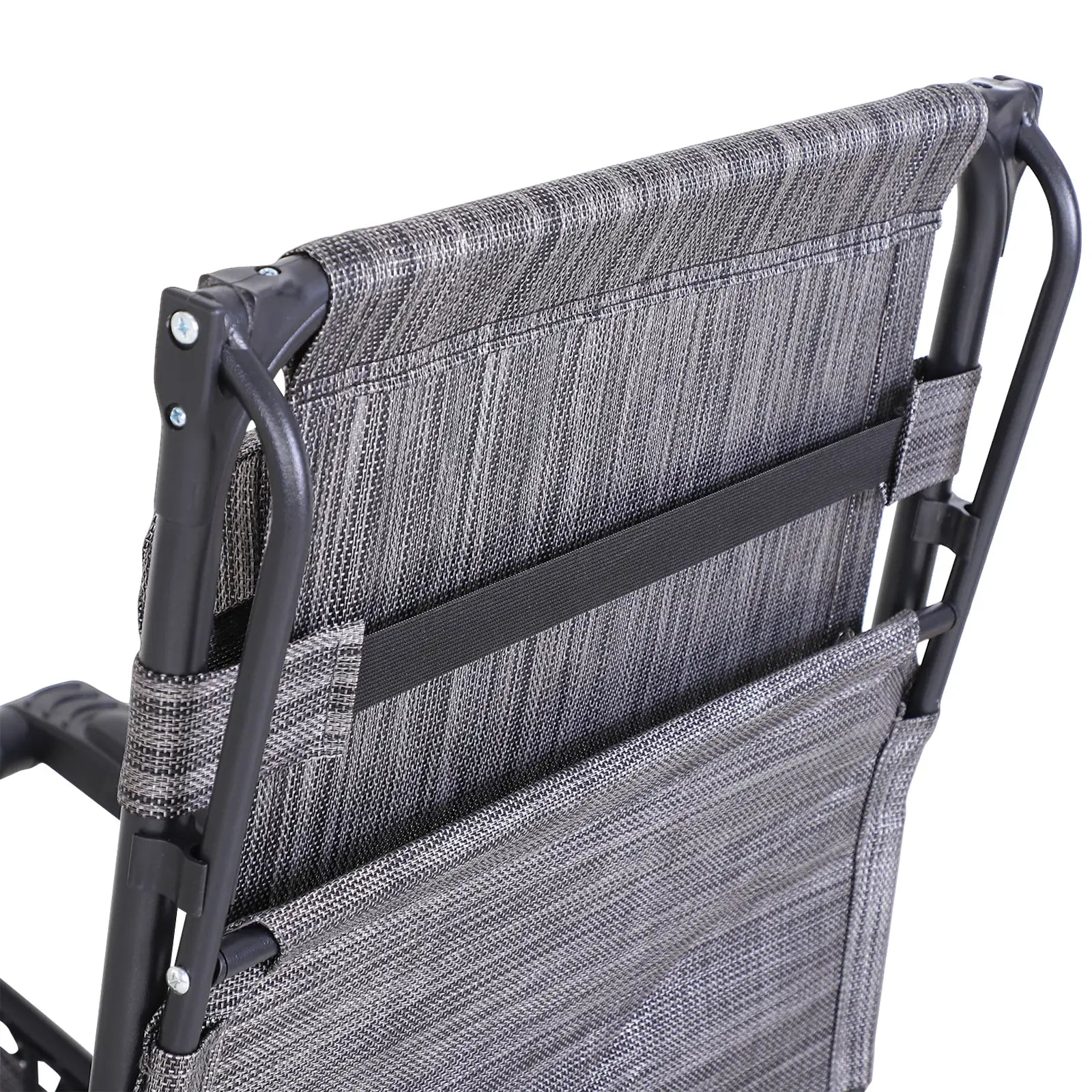Zero Gravity Reclining Lounger Chair, Canopy Shade, Side Tray, Dark Grey Lounger Chairs at Gallery Canada