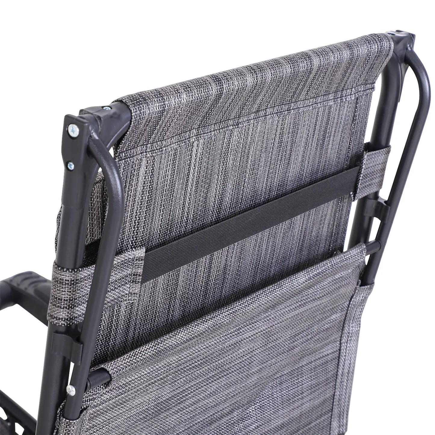 Zero Gravity Reclining Lounger Chair, Canopy Shade, Side Tray, Dark Grey Lounger Chairs at Gallery Canada