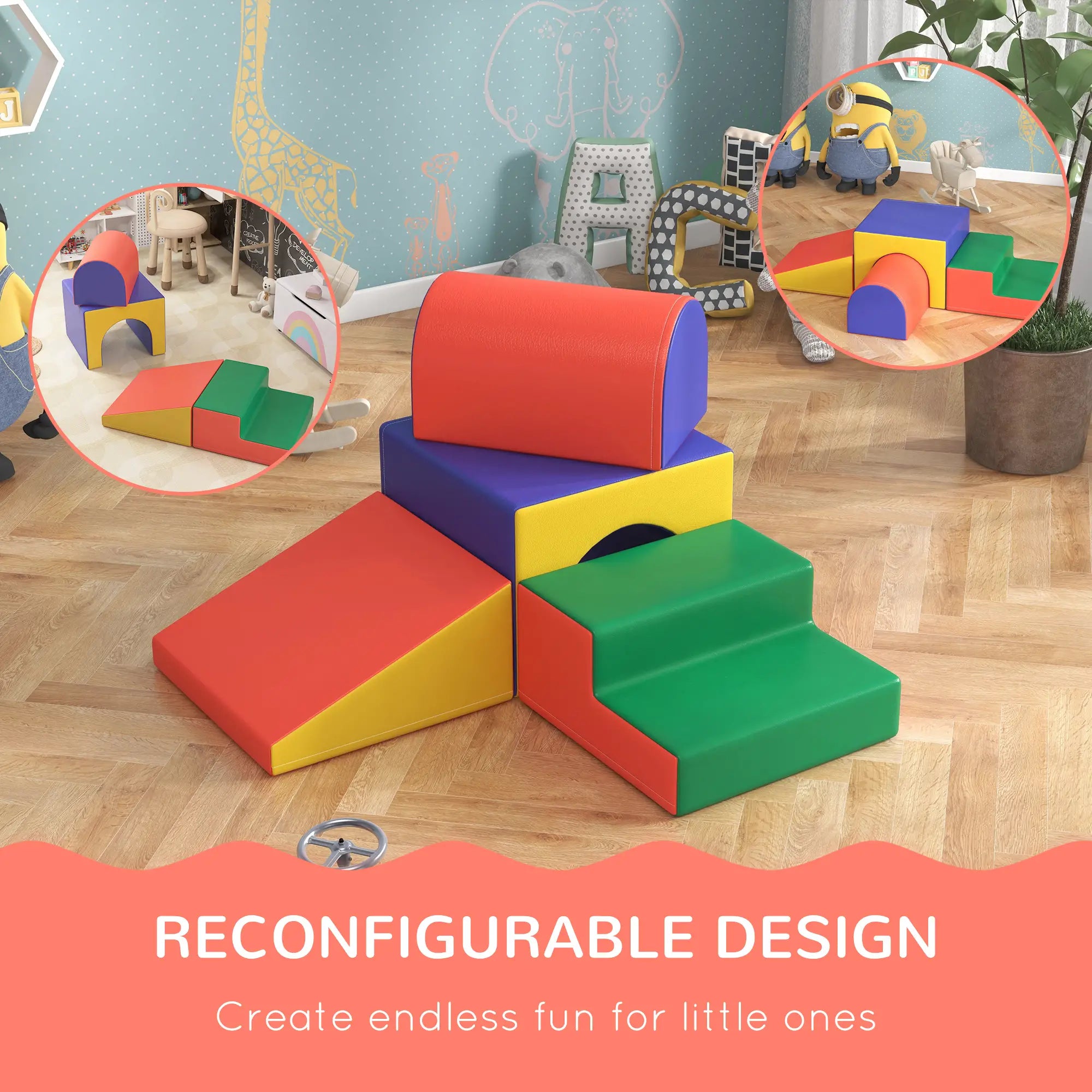 4 Piece Foam Play Set, Toddlers and Kids, Classic Color Baby Gym & Playmats at Gallery Canada