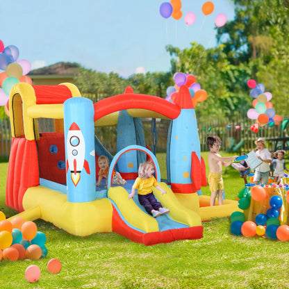 Inflatable Trampoline Slide Pool, Rocket Design, 11.14' x 9.18' x 6.06' Inflatables at Gallery Canada