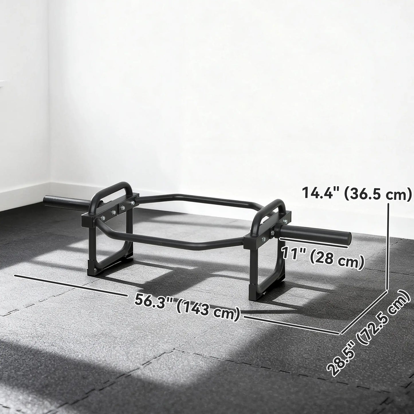 Olympic Deadlifting Bar, 2" Hex Barbell, 660 Lbs Capacity