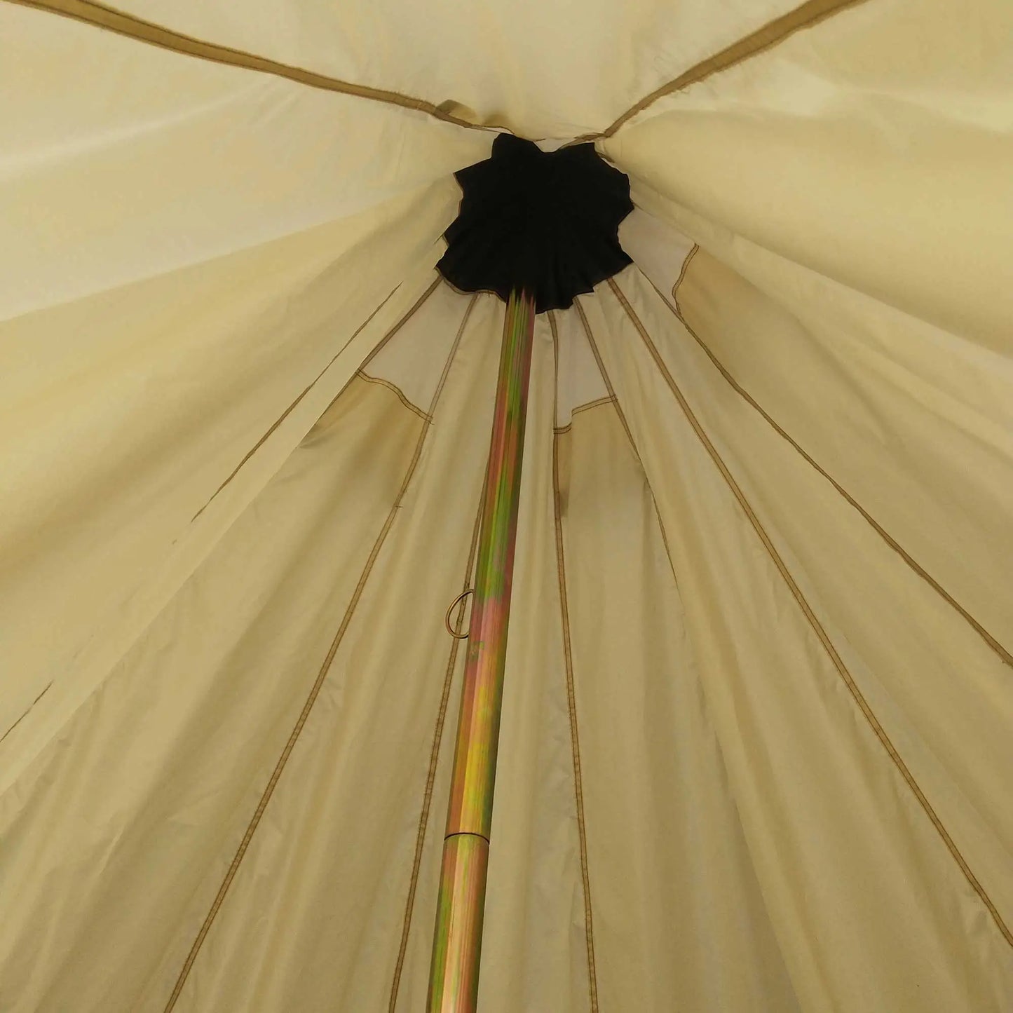 16.4' Large Family Teepee Tent, Canvas Camp Shelter, Beige Camping Tents at Gallery Canada