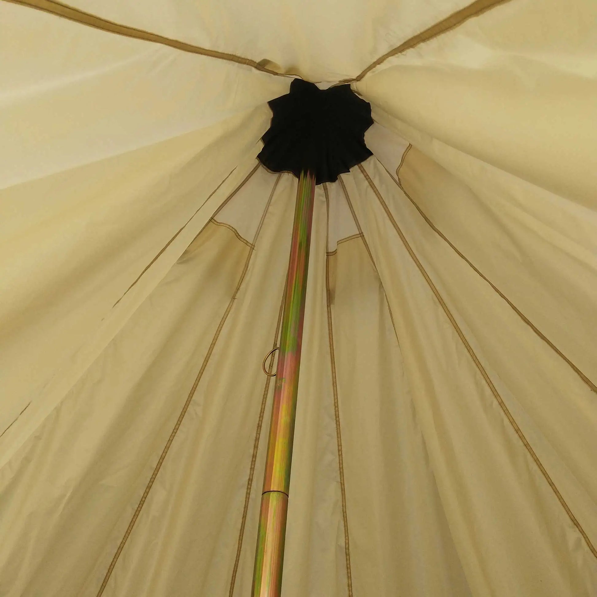 16.4' Large Family Teepee Tent, Canvas Camp Shelter, Beige Camping Tents at Gallery Canada