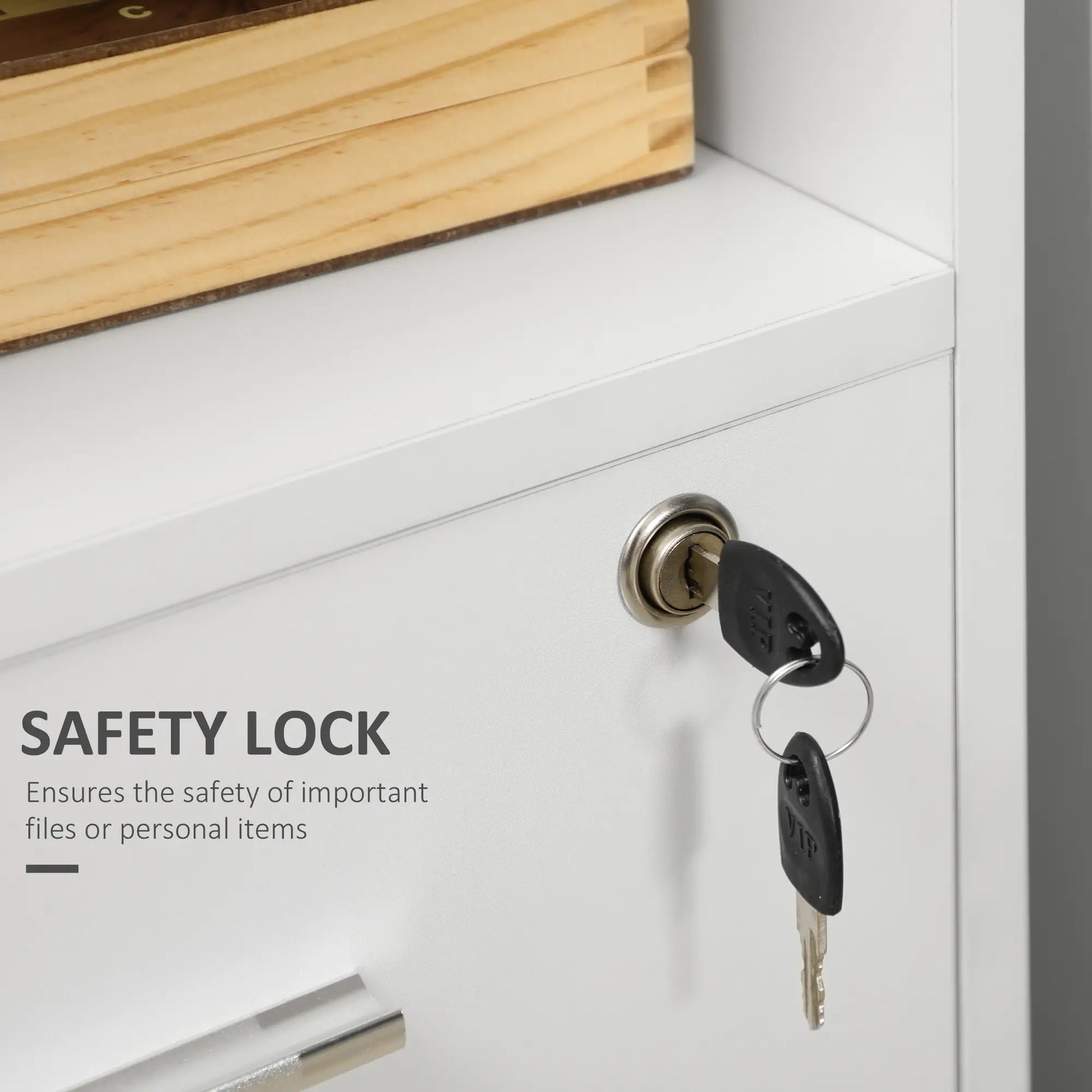 Computer Desk With Keyboard Tray, Drawers, White Computer Desks at Gallery Canada