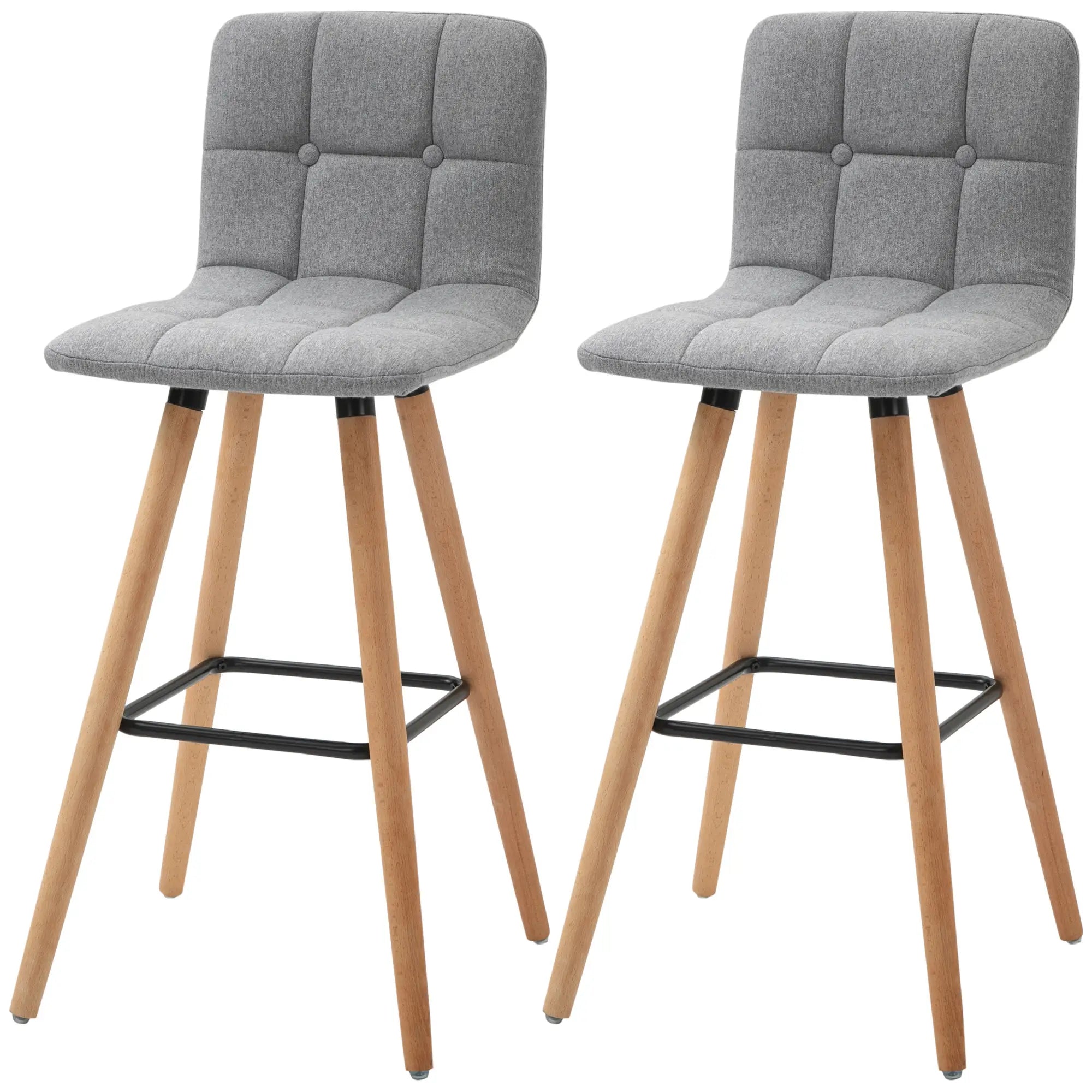 Modern Bar Stools Set of 2, 38