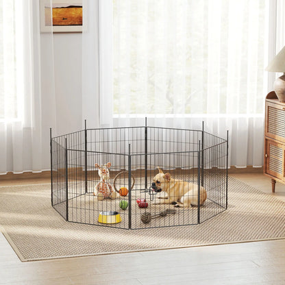 Heavy Duty Dog Playpen, 23.6" High, 8 Panels, Black Dog PlayPens at Gallery Canada