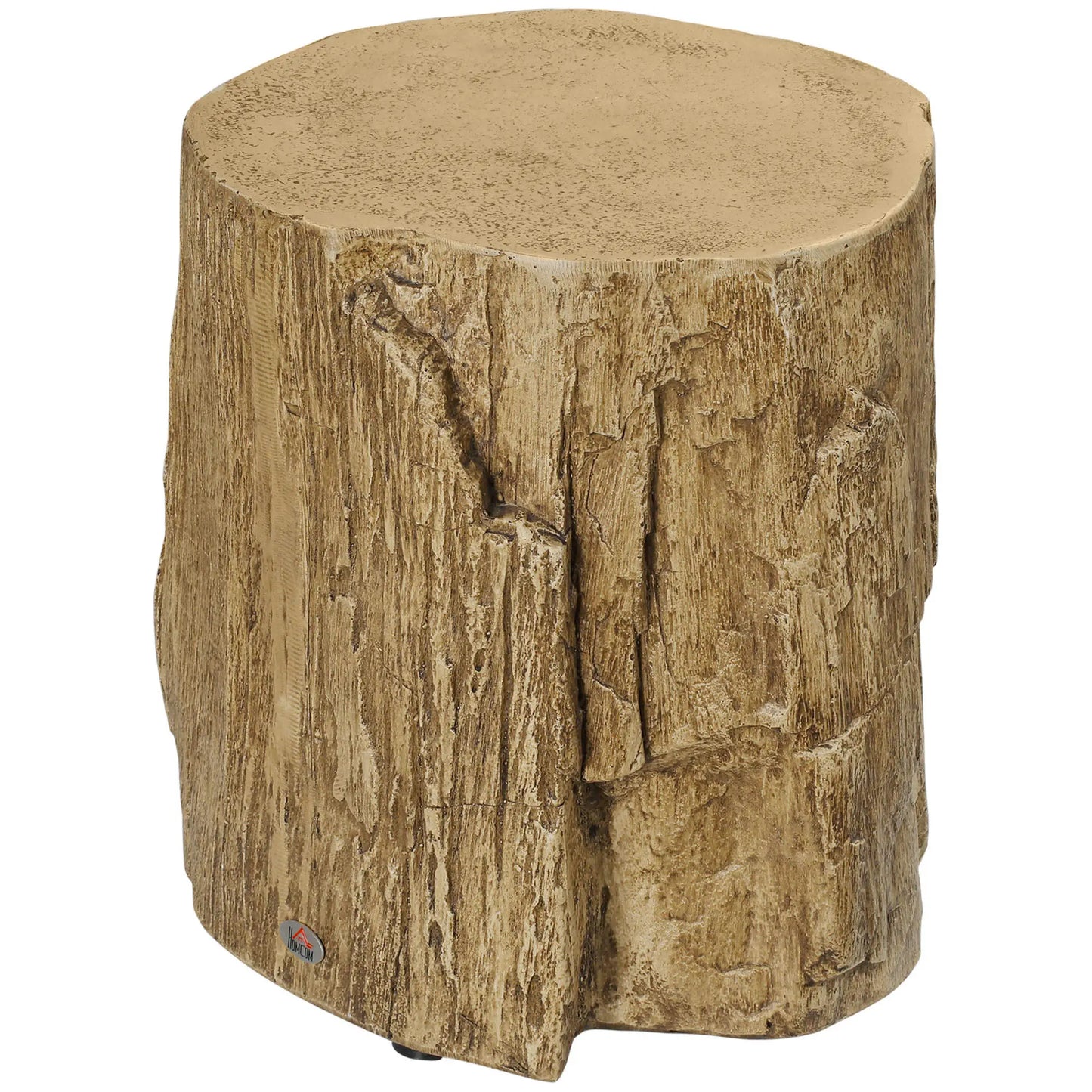 Concrete Finish Side Table, Lightweight, 17", Natural Brown Side Tables at Gallery Canada