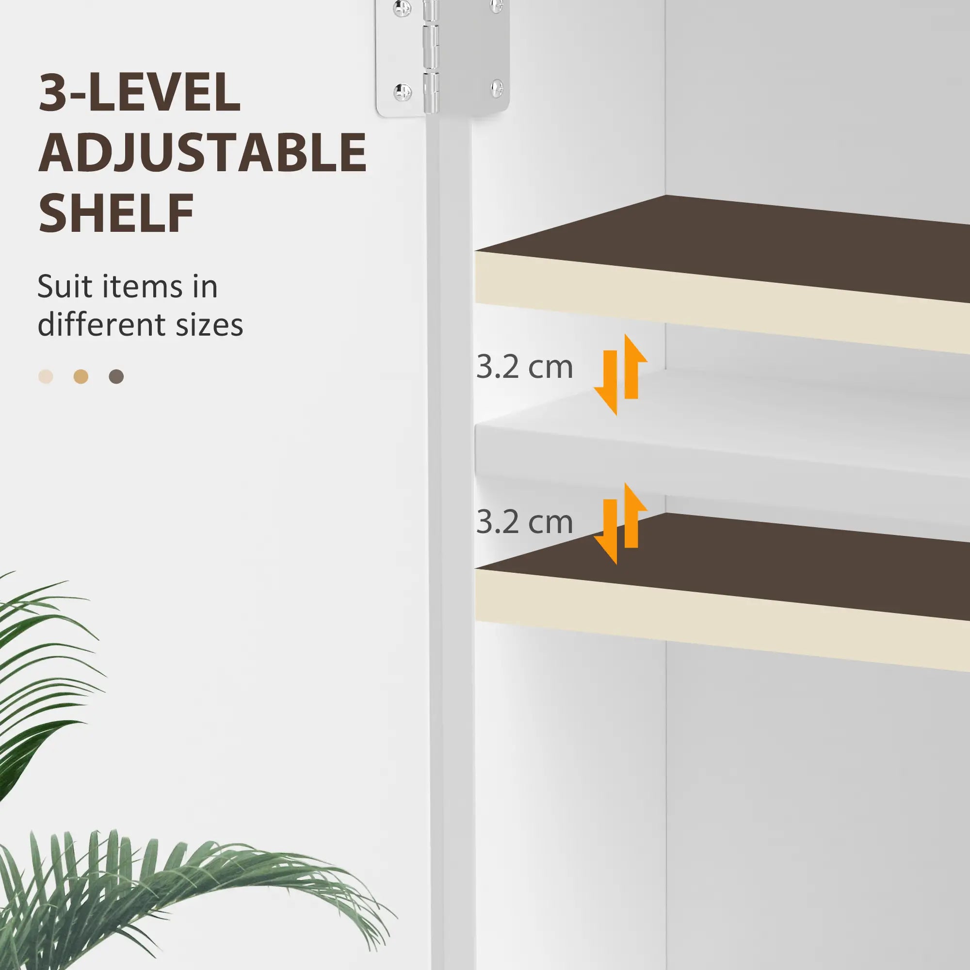 Bathroom Wall Cabinet, Medicine Storage, 2 Doors, Adjustable Shelf, White Bathroom Cabinets at Gallery Canada