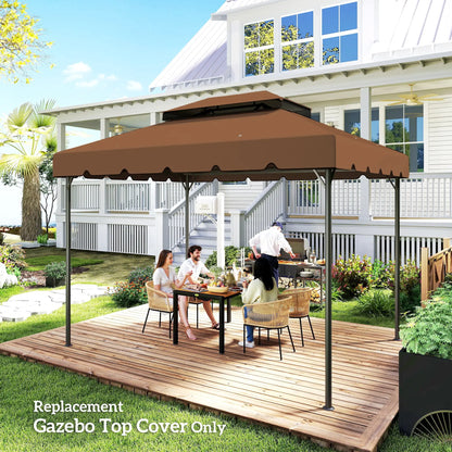 13' x 10' Gazebo Canopy, Double Vented Roof, Coffee Gazebo Canopy Replacement at Gallery Canada