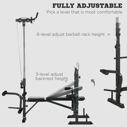 Adjustable Weight Bench with Pulley System for Home Gym Full Body Workout Weight Benches at Gallery Canada