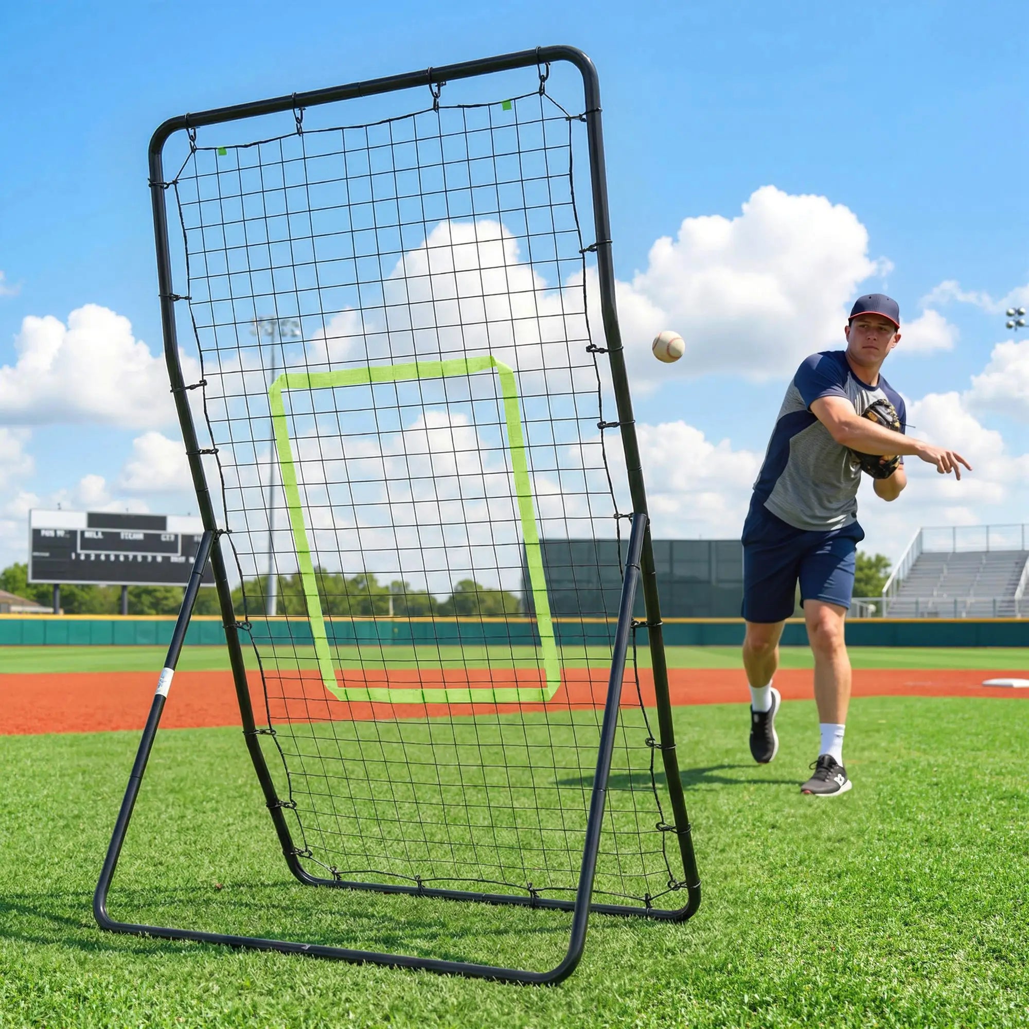 4 x 5.7ft Volleyball Rebounder Net, Baseball Lacrosse Training Net Baseball at Gallery Canada