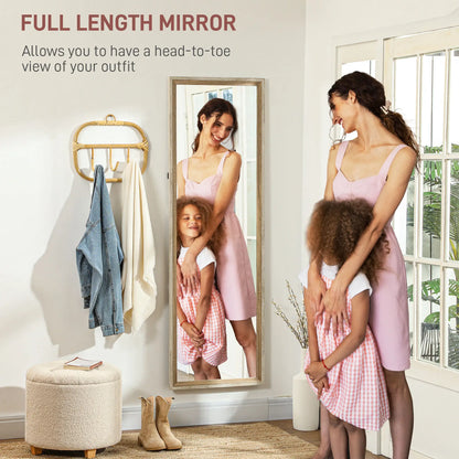 Floor Standing Mirror, Full Length, Dark Wood Grain Frame Full Length Mirrors at Gallery Canada