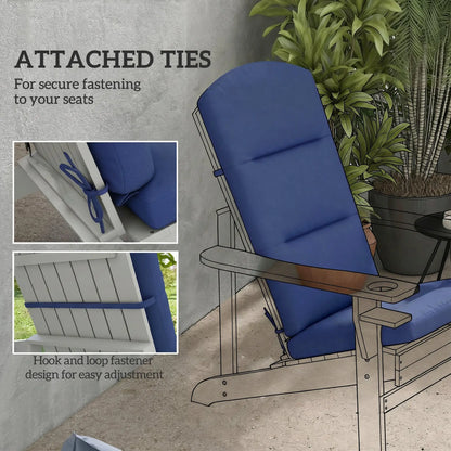 Patio Chair Cushion For Adirondack Chairs, Navy Blue Patio Chair Cushions at Gallery Canada