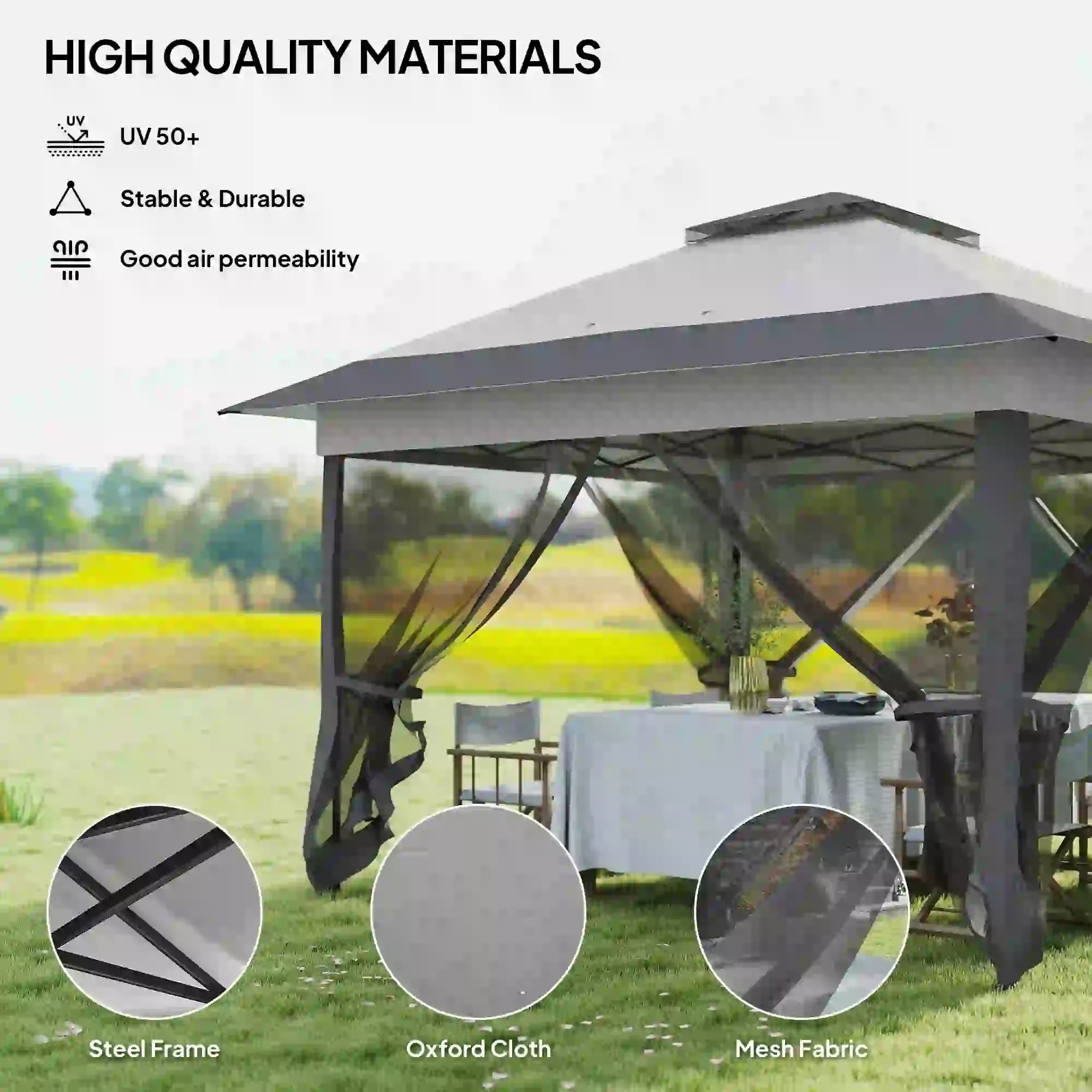 12' x 12' Foldable Pop-Up Party Tent, Instant Canopy Sun Shade Gazebo Pop Up Canopies at Gallery Canada