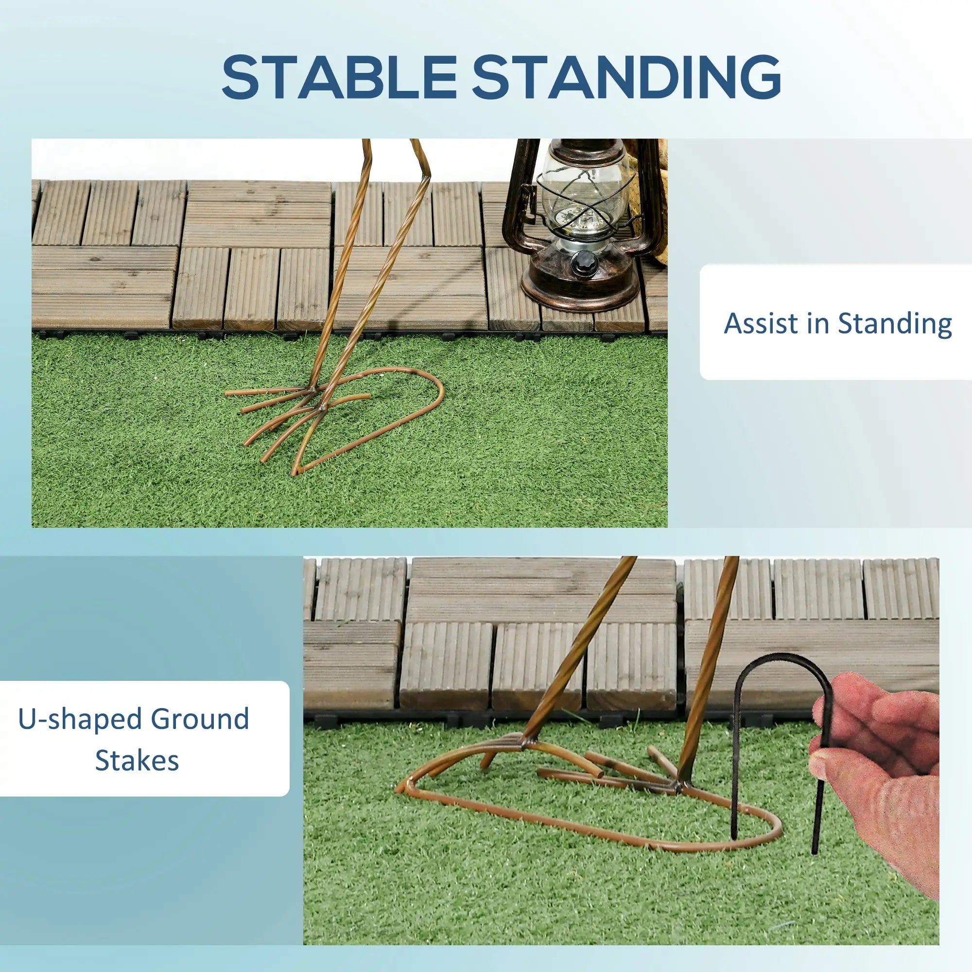 Set of 2 Garden Sculptures, Heron Statues, 29