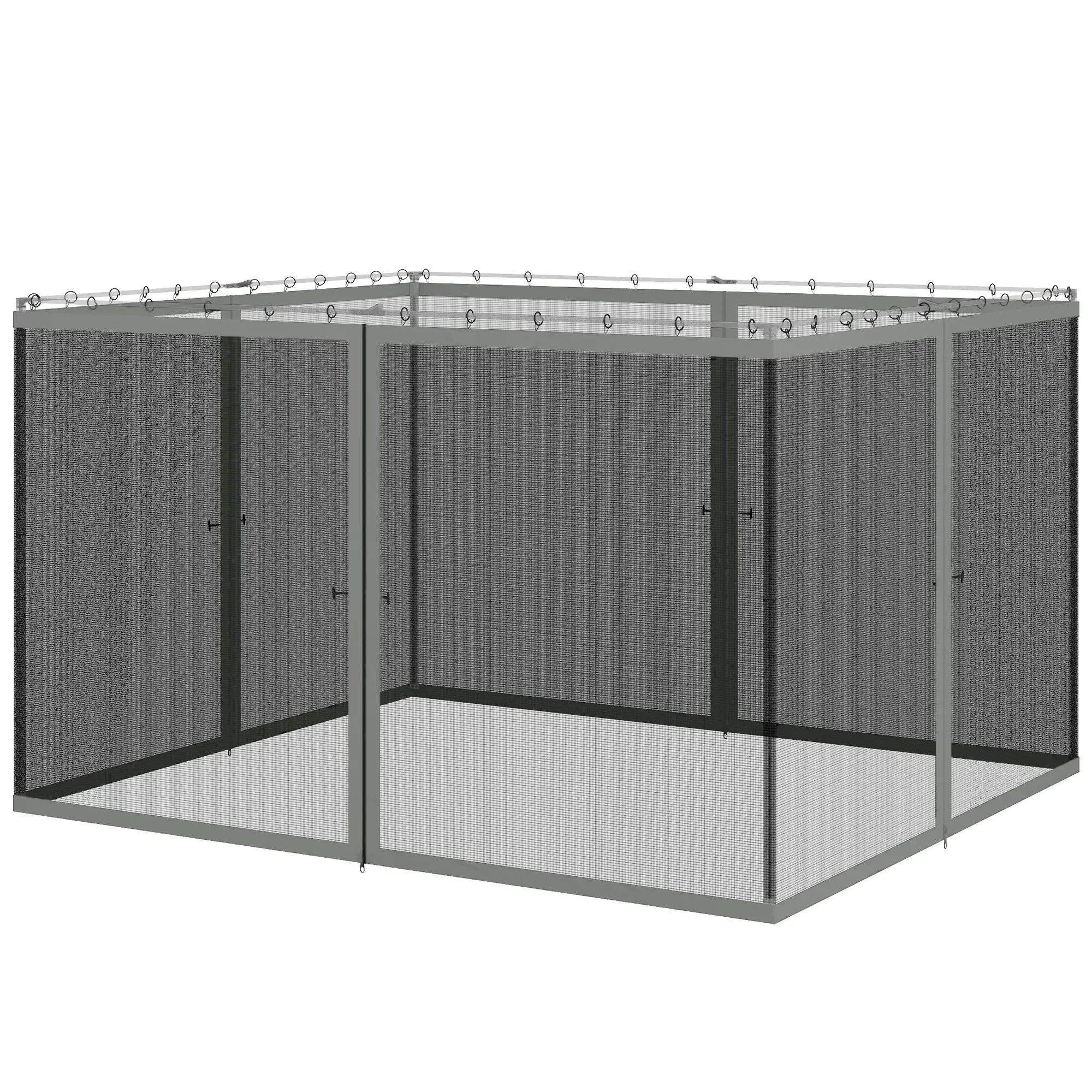 Replacement Mosquito Netting, 10' x 12', Black, Dark Grey Gazebos Black, Dark Grey at Gallery Canada