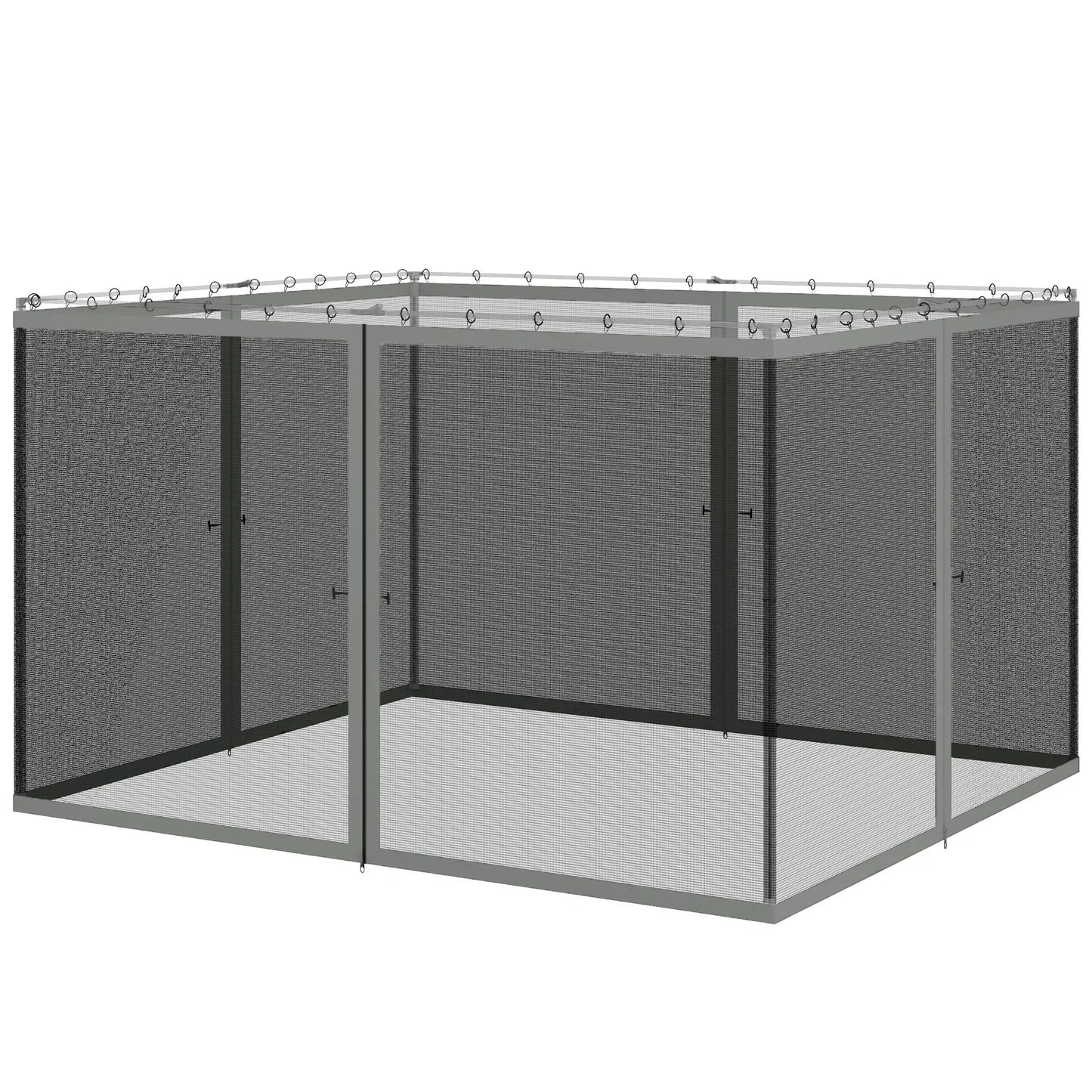 Replacement Mosquito Netting, 10' x 12', Black, Dark Grey Gazebos Black, Dark Grey at Gallery Canada