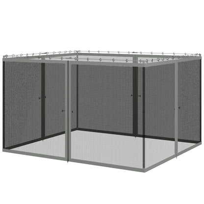 Replacement Mosquito Netting, 10' x 12', Black, Dark Grey Gazebos Black, Dark Grey at Gallery Canada