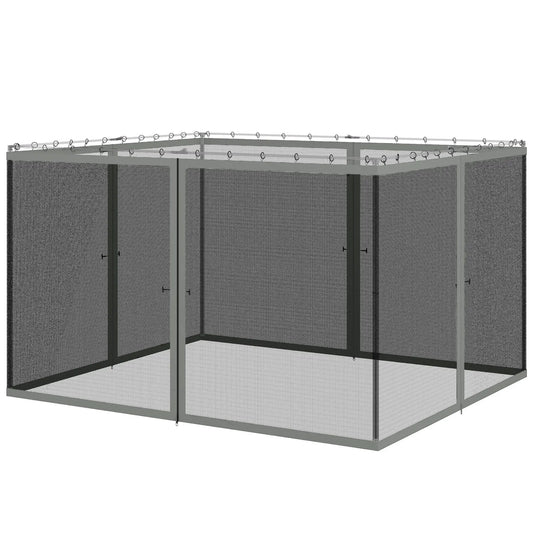 Replacement Mosquito Netting, 10' x 12', Black, Dark Grey Gazebos Black, Dark Grey at Gallery Canada