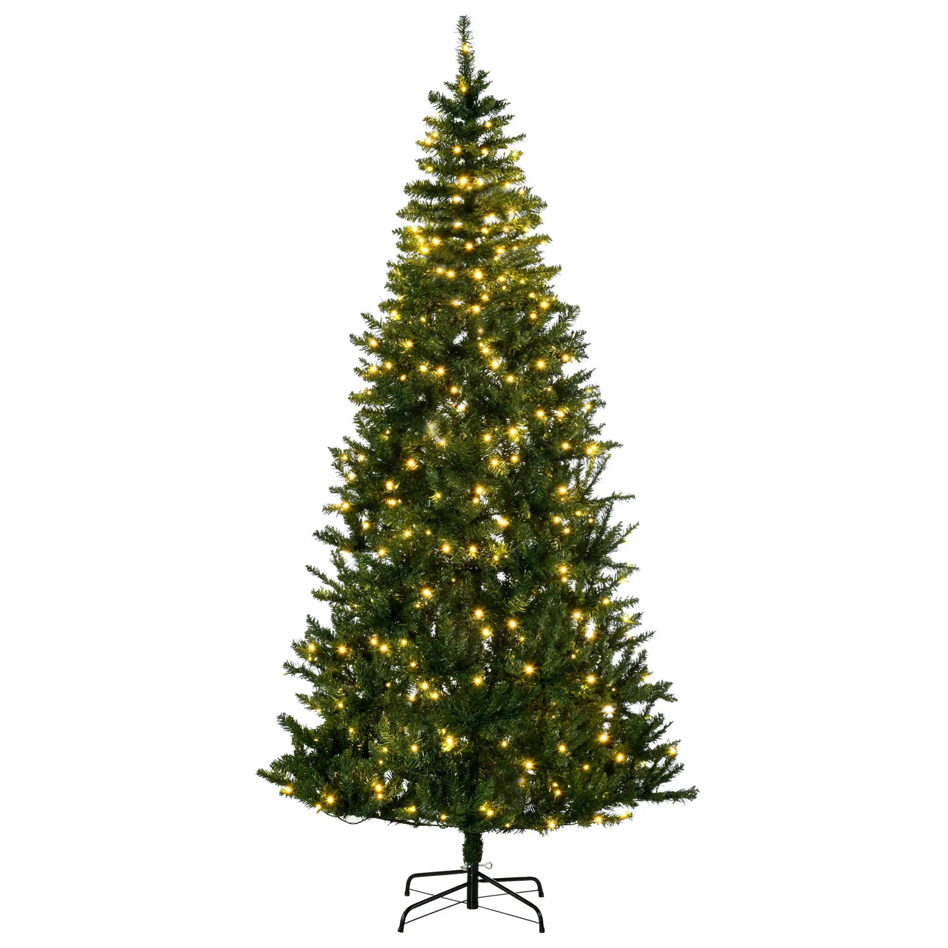 7.5 Ft Prelit Artificial Christmas Tree, Warm White LED, Green Pre Lit Christmas Trees Green at Gallery Canada