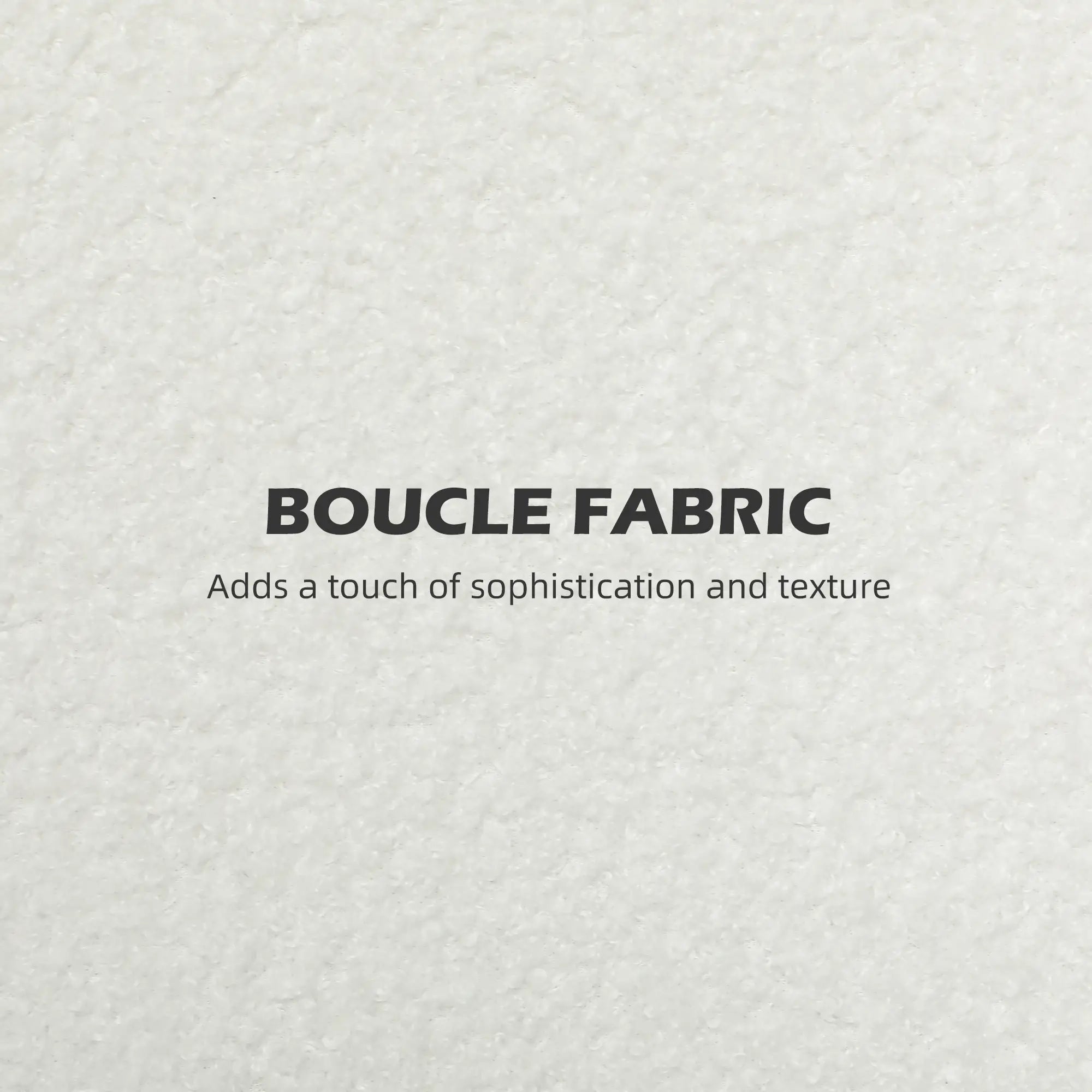 Boucle Fabric 2 Seater Sofa, Small Loveseat, Thick Padding, Wood Legs, Cream White 2-Seater Sofas at Gallery Canada