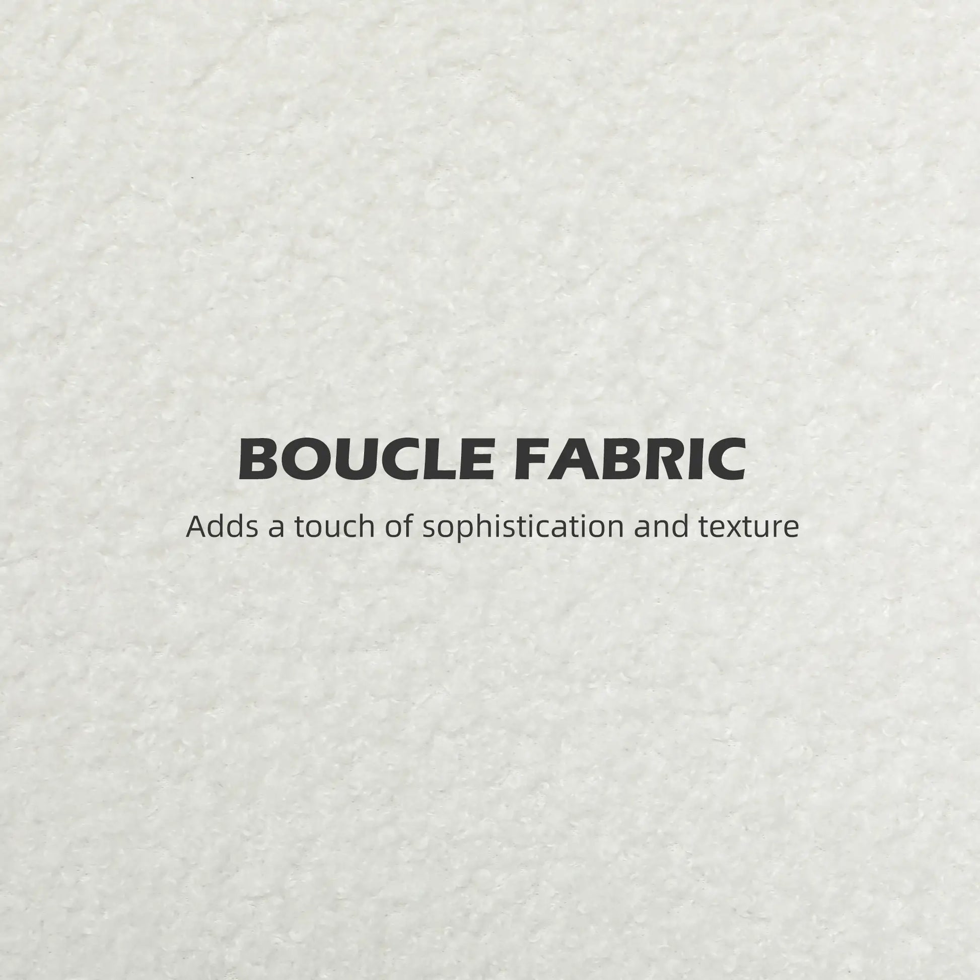 Boucle Fabric 2 Seater Sofa, Small Loveseat, Thick Padding, Wood Legs, Cream White 2-Seater Sofas at Gallery Canada