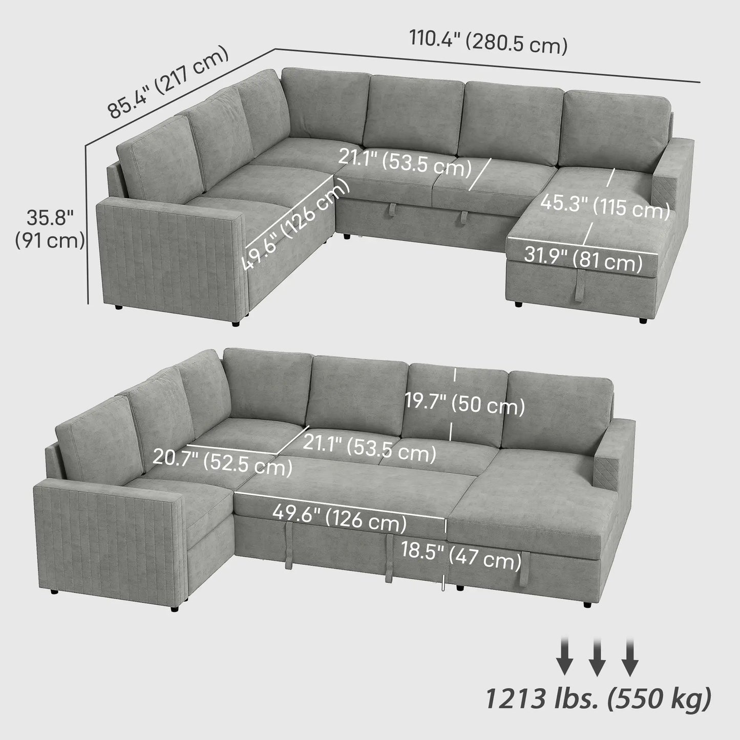 Pull Out Sofa Bed, Sleeper Couch with Storage, Velvet Upholstery, Velvet Sofas & Reclining Chairs at Gallery Canada