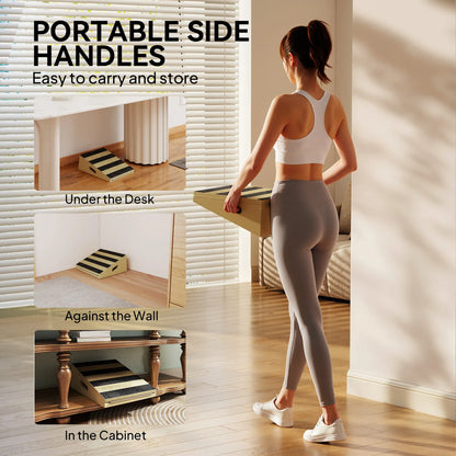 Portable Slant Board, 4-Level Incline Calf Stretcher, Non-Slip Surface Aerobic Equipment at Gallery Canada