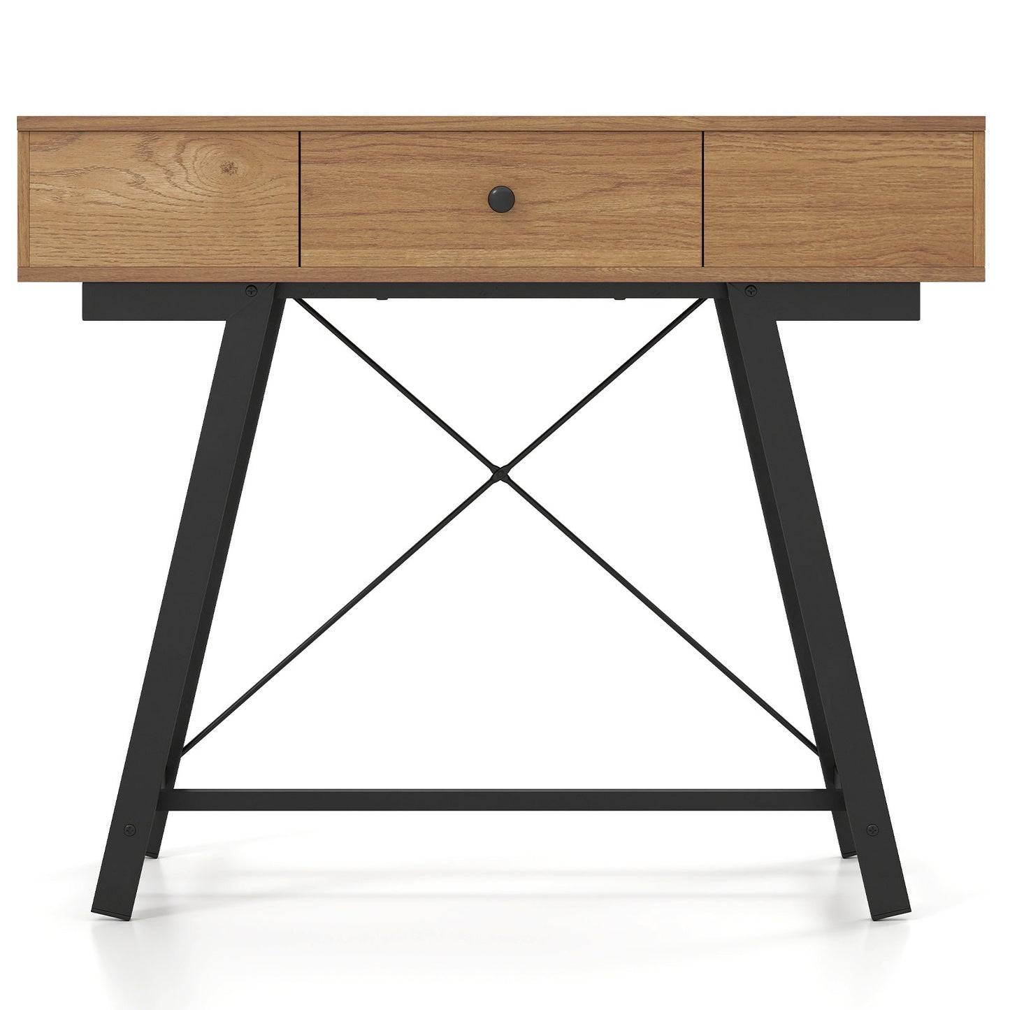 Vanity Desk with Flip Top Mirror Makeup Dressing Table, Rustic Brown Makeup Vanities at Gallery Canada