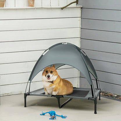 Large Elevated Dog Bed, 6.2"L X 29.9"W 36.2"H, Foldable, Grey Elevated Dog Beds at Gallery Canada