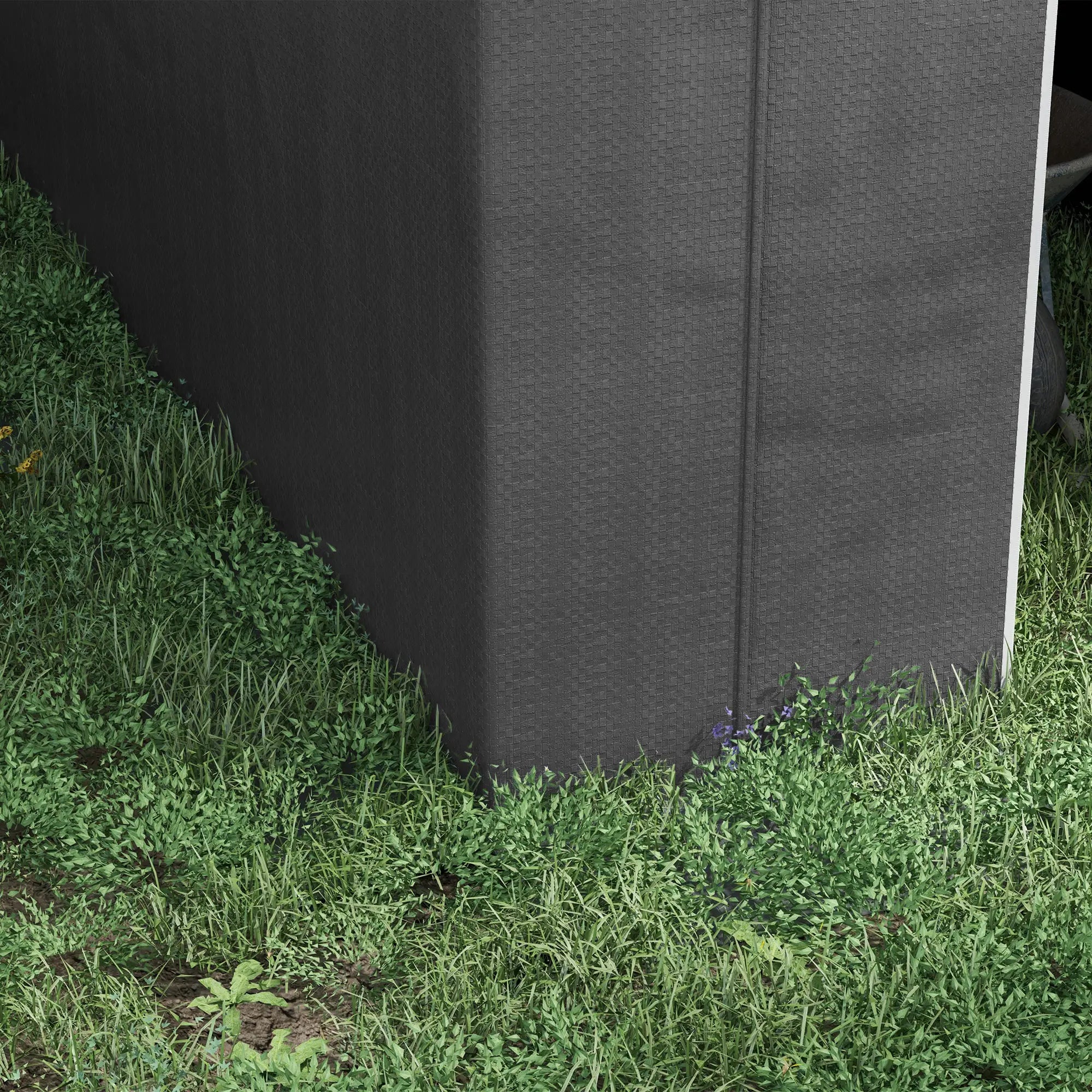 6' x 8' Outdoor Storage Shed, Heavy Duty Galvanized Steel, Dark Grey Sheds at Gallery Canada