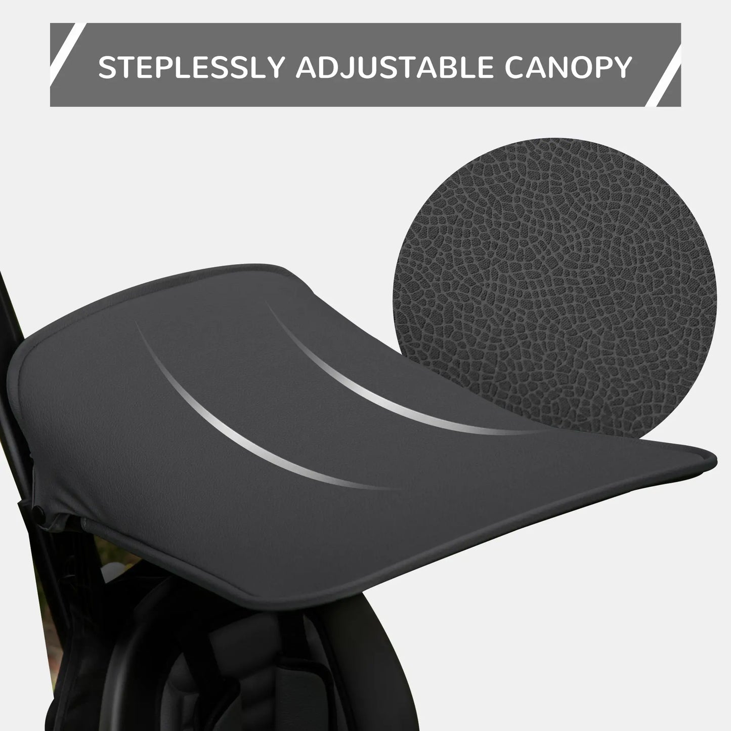 Kids Tricycle 4 In 1 Trike with Reversible Angle Adjustable Seat Removable Handle Canopy Handrail Belt Storage Footrest Brake Clutch for 1-5 Years Old Black Tricycles for Kids at Gallery Canada