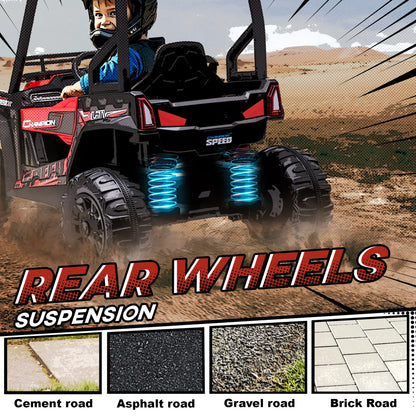 Kids Ride On Car 12V, 1.8-3.7 mph, Remote Control, Music, Lights, MP3, Suspension Wheels Electric Toy Cars at Gallery Canada