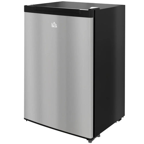 Upright Freezer, 3 Cu.Ft Mini Freezer with Reversible Single Door, Adjustable Thermostat for Home, Dorm, Silver