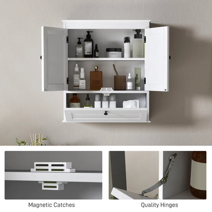 Medicine Cabinet, Adjustable Shelf, Bathroom Wall Cabinet, White Bathroom Cabinets at Gallery Canada