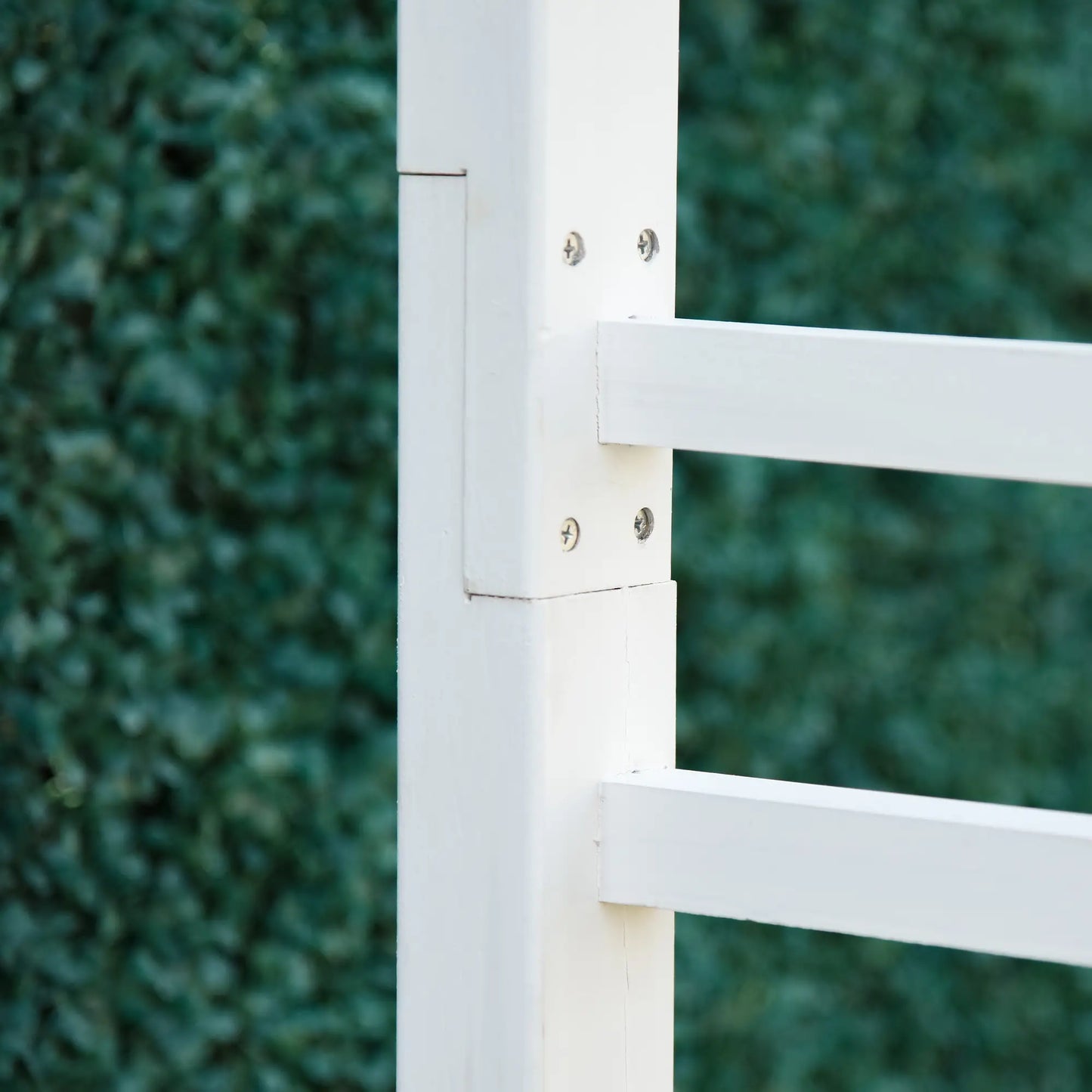 85" Wooden Garden Arbour, Outdoor Arch Trellis for Vines, White Garden Arches at Gallery Canada