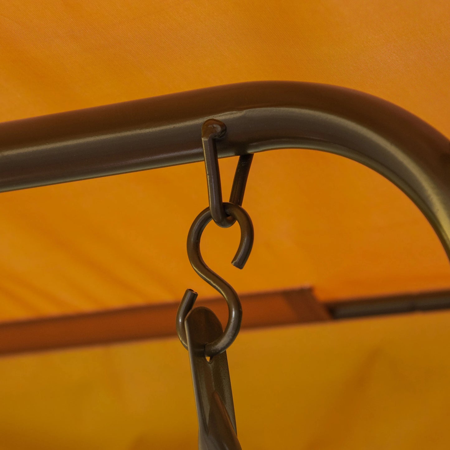 2-Seat Kids Porch Swing, Adjustable Canopy, Seat Belt, Monkey Pattern, 3-6 Years, Coffee Gym Sets & Swings at Gallery Canada