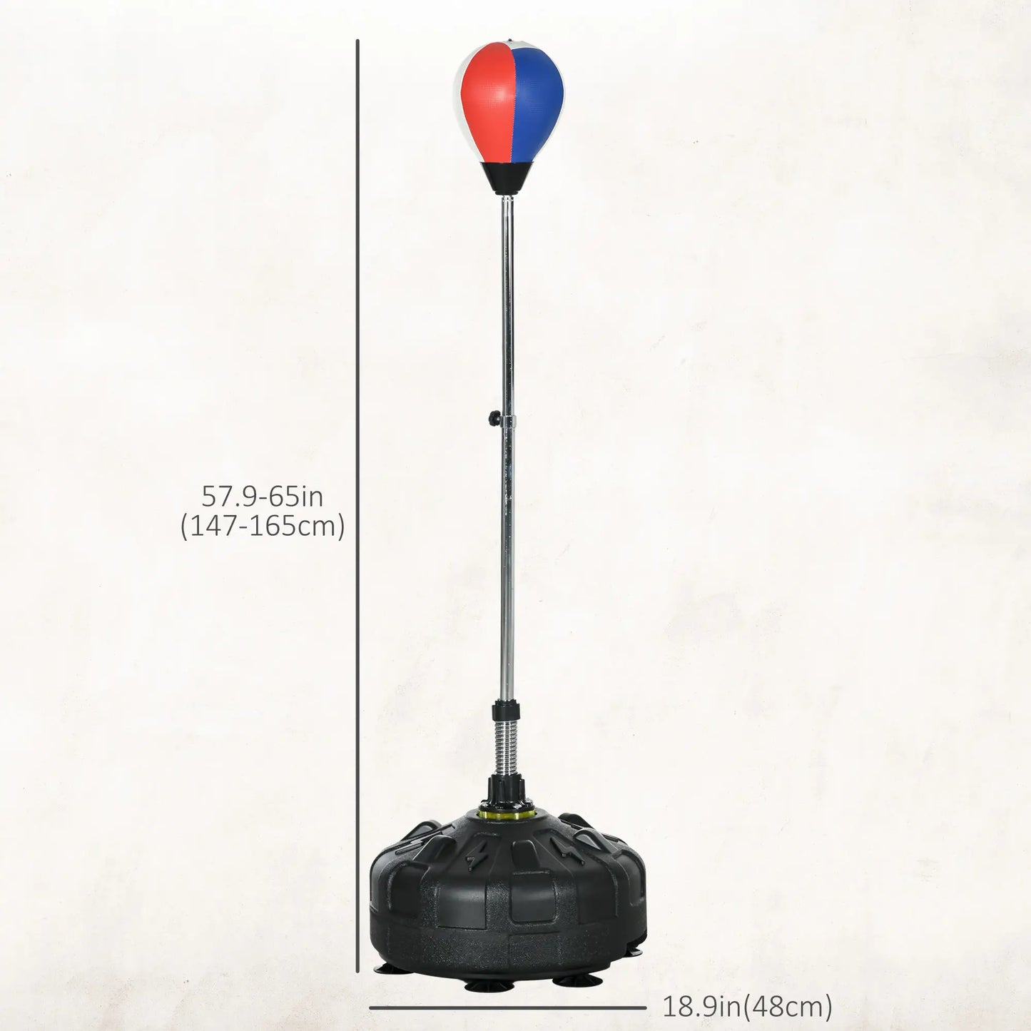 Reflex Bag, Speed Bag with Stand, 57.9"-65" Adjustable, Home Gym Boxing More-Strength Training Equipment at Gallery Canada