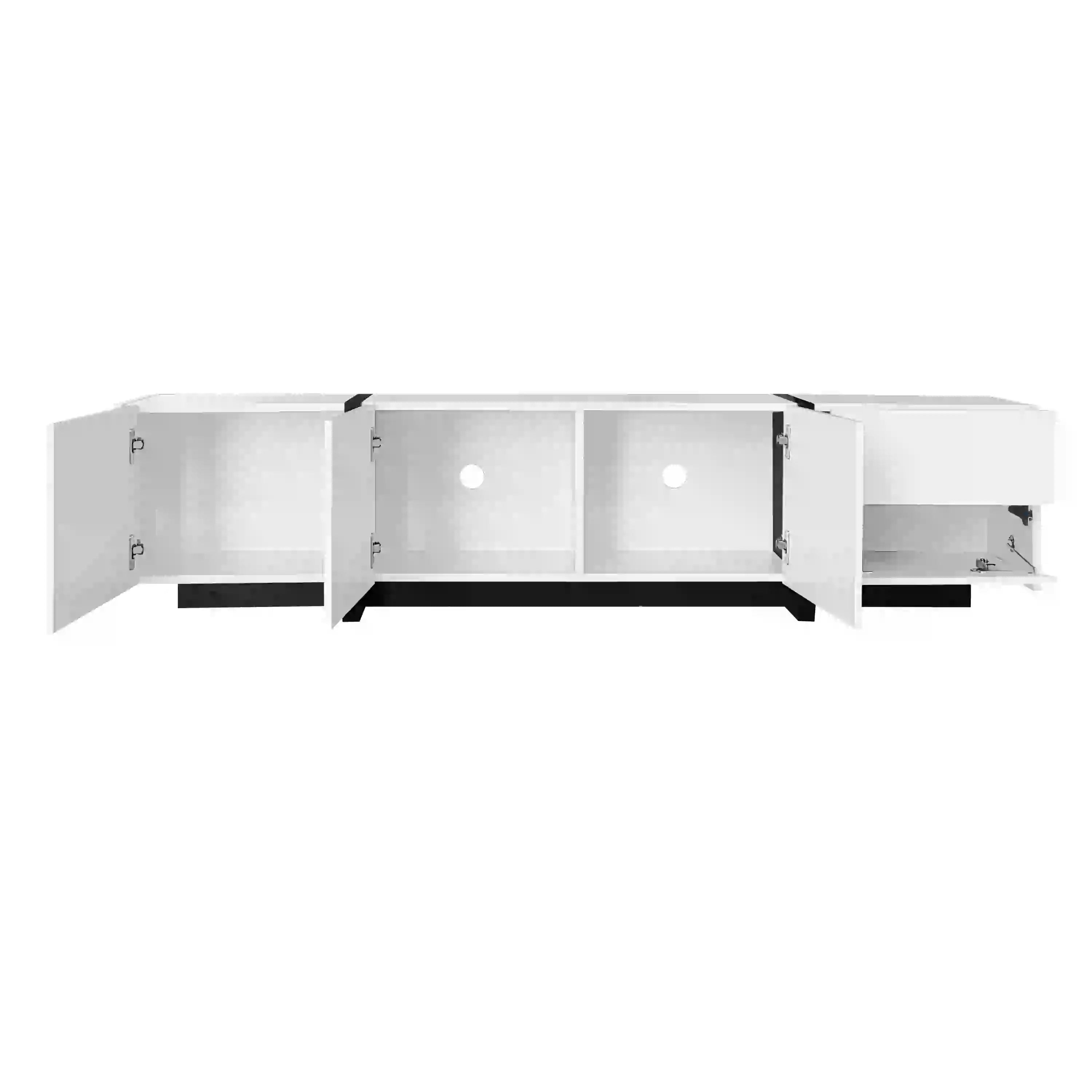 TV Cabinet, High Gloss Finish, Ample Storage, 67