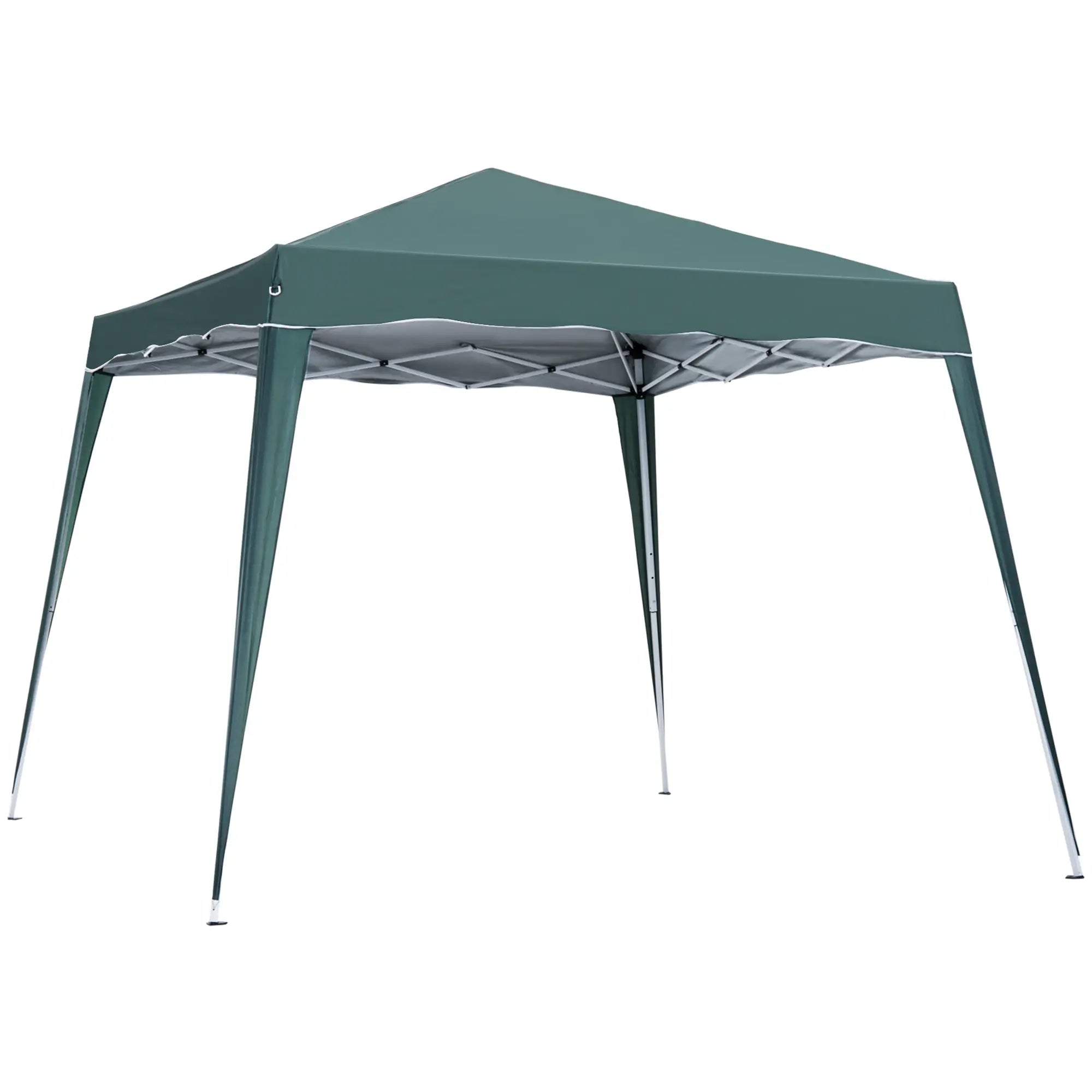 8' x 8' Pop Up Canopy, Outdoor Foldable Tent, Portable with Bag, Green Pop Up Canopies Green at Gallery Canada